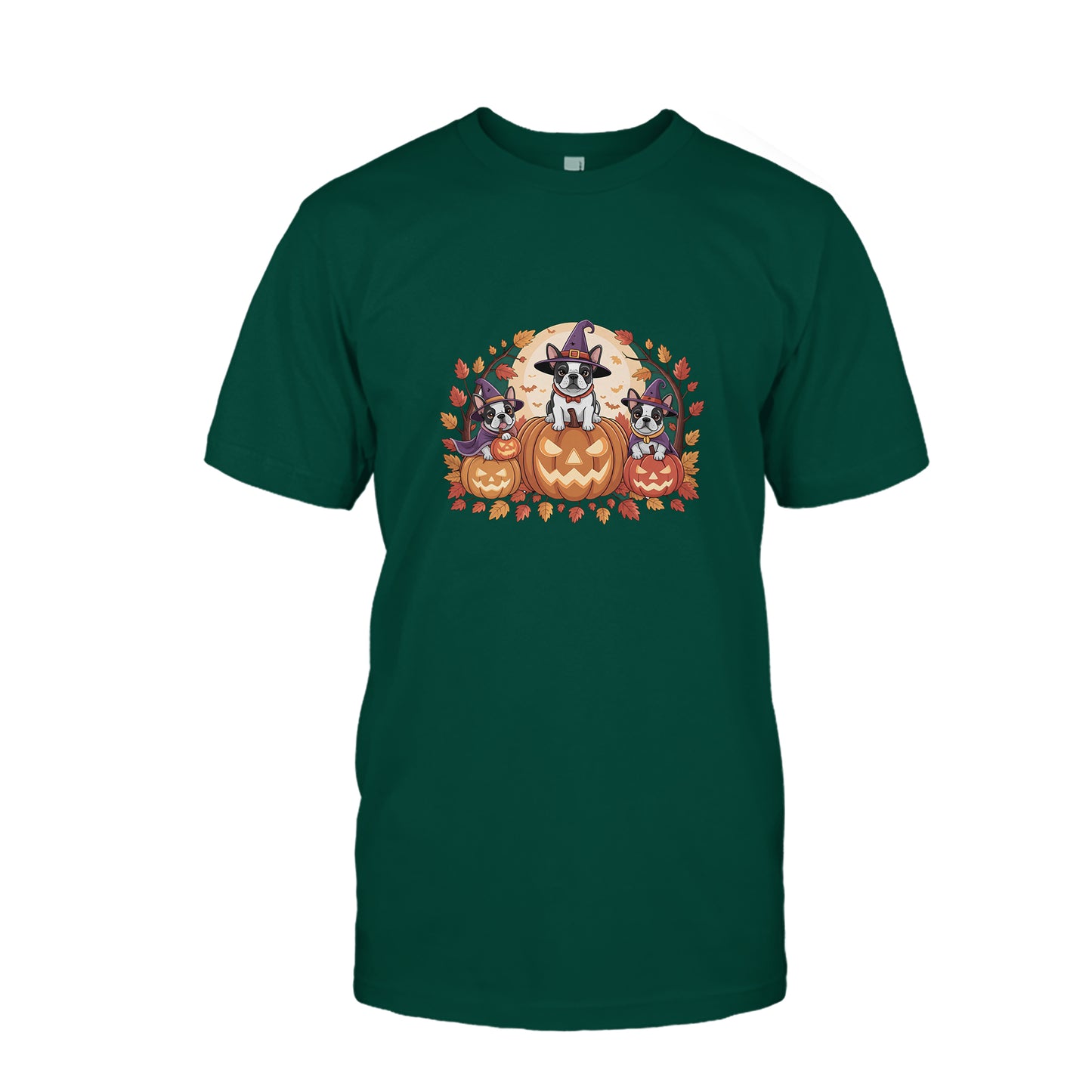 Boston Terrier Witches Halloween Shirt